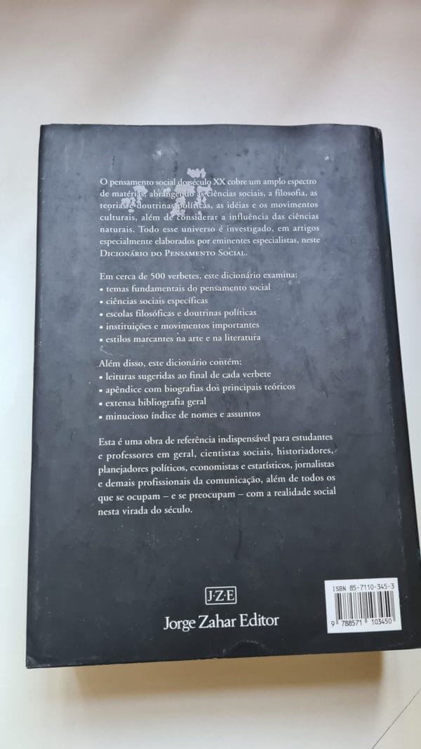 Dicionário do Pensamento Social do Século XX - Image 2